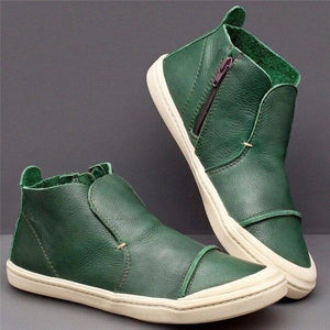 Women Shoes - Female Zippers Retro Ankle Boots(Buy 2 for Extra 10% off，Buy 3 for Extra 15% off)