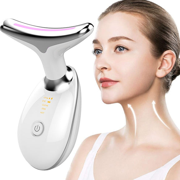 Neck Face Beauty Device LED Photon Therapy Skin Tighten Tools