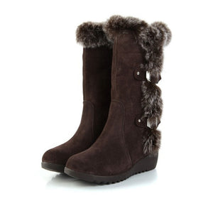 Casual Warm Fur Mid-Calf Boots