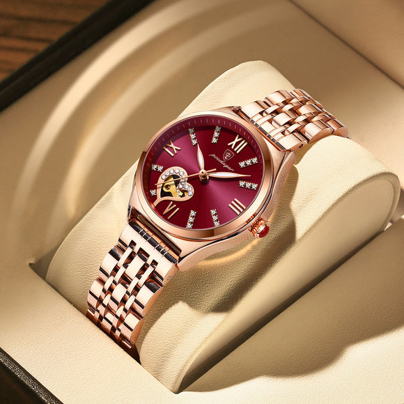 Rose Gold Stainless Stain Steel Ladies Watch