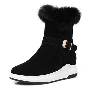 Winter Warm Solid Color Ladies Boots