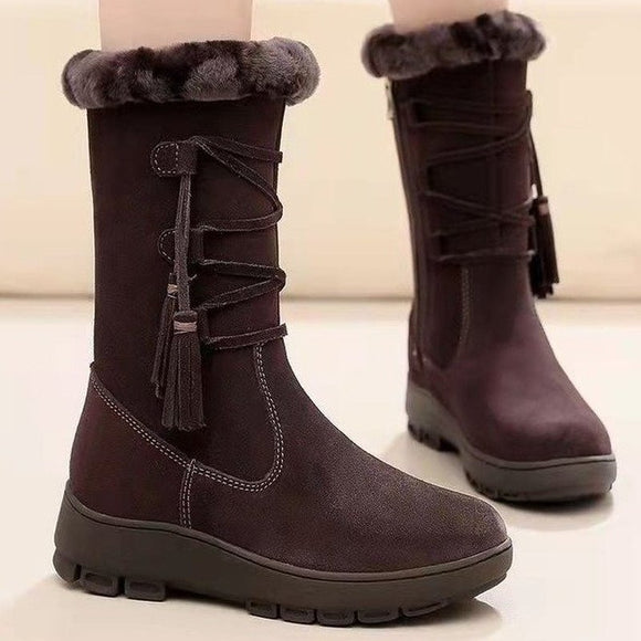 2022 New Women Plus Velvet Thick Wool Boots