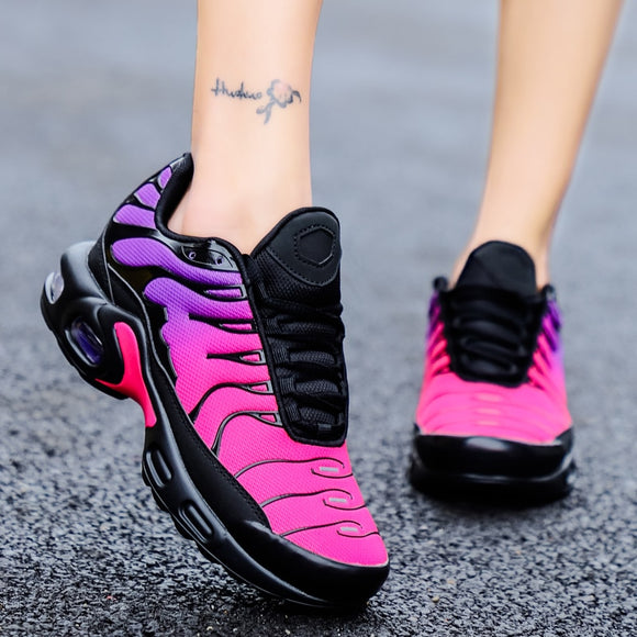 Spring Autumn Mesh Breathable Women Running Shoes