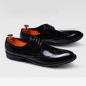 2019 Top Quality Men Genuine Leather Dress Shoes