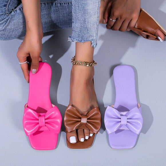 Fashion Flat Large Size Candy Colors Sandals