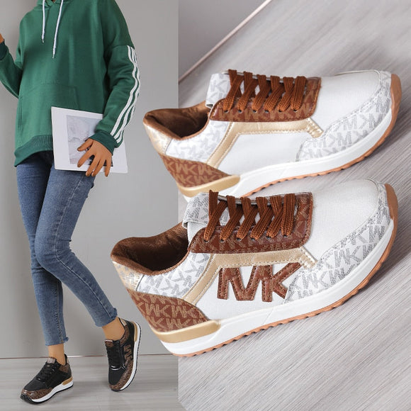 New Breathable Women's Platform Sneakers Mesh Shoes