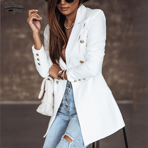 Women Fashion White Black Blazers and Jackets