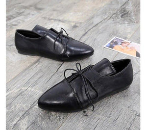 Women's Shoes - Fashion Women's Vintage Pointed Toe Lace Up Shoes