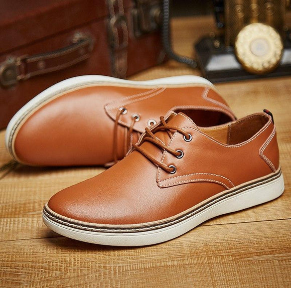 Top Men Genuine Leather New Fashion Comfortable Casual Shoes