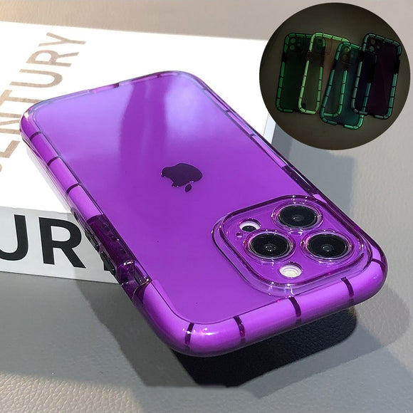 Translucent Silicone Shockproof Back Cover For iPhone 14