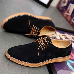 Men's Shoes - Fashion Of New Leather Shoes With Round Head