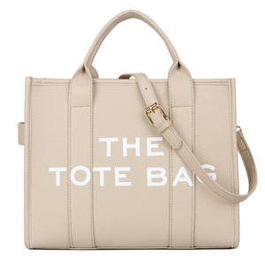 New Women Solid Words Letter Leisure Large Bag