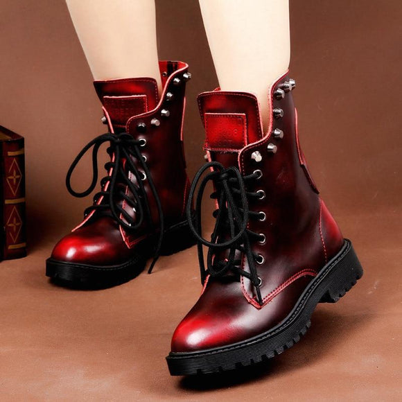 Women Shoes - 2018 Genuine Leather Women Boots