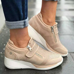 Zipper Platform Trainers Women Shoes