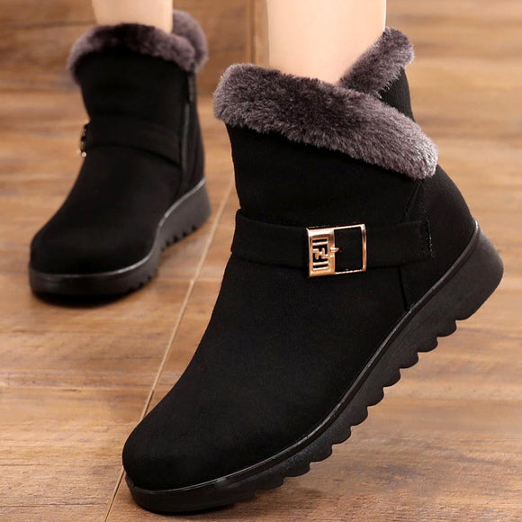 Thick Plush Warm Snow Boots