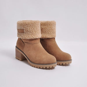 Women Warm Wool Booties Ankle Boot Comfortable Shoes