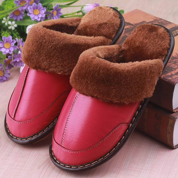 Winter Warm Indoor Thick Wool Slippers