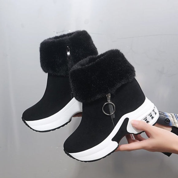 Winter Warm Rabbit Fur Sneakers