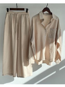 Women Casual Cotton Linen Sets