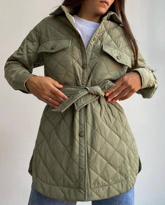 Women Oversized Quilted Jacket Coat