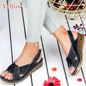 Jollmall Women Shoes - Woman Peep-toe Wedge Comfortable Sandals(Buy 2 Get 10% off, 3 Get 15% off Now)