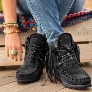 Women Suede Retro Ankle Boots