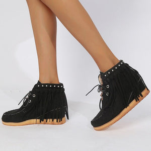 Lace Up Retro Winter Snow Boots