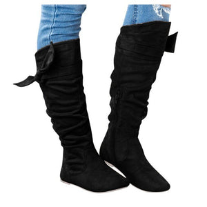 Beautiful Knotted Knee-high Long Boots