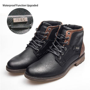 Shoes - Autumn Winter Waterproof Casual Lace-Up Shoes
