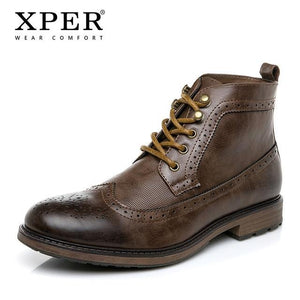 Brogue Fashion Winter Lace-up Handmade Business Shoes