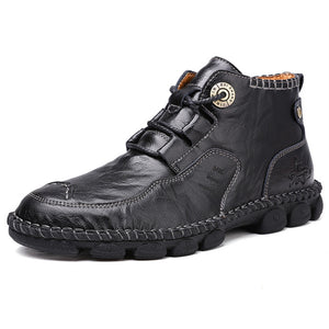 Men's Shoes - New Autumn Early Winter Leather Man Ankle Boots