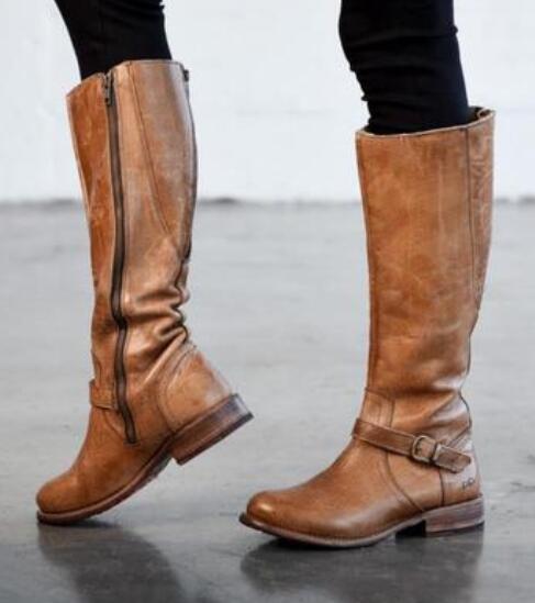 Shoes - Women's Winter Warm Knee High Motorcycle Boots