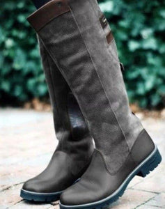 New Women Fashion Vintage Leather Long Boots